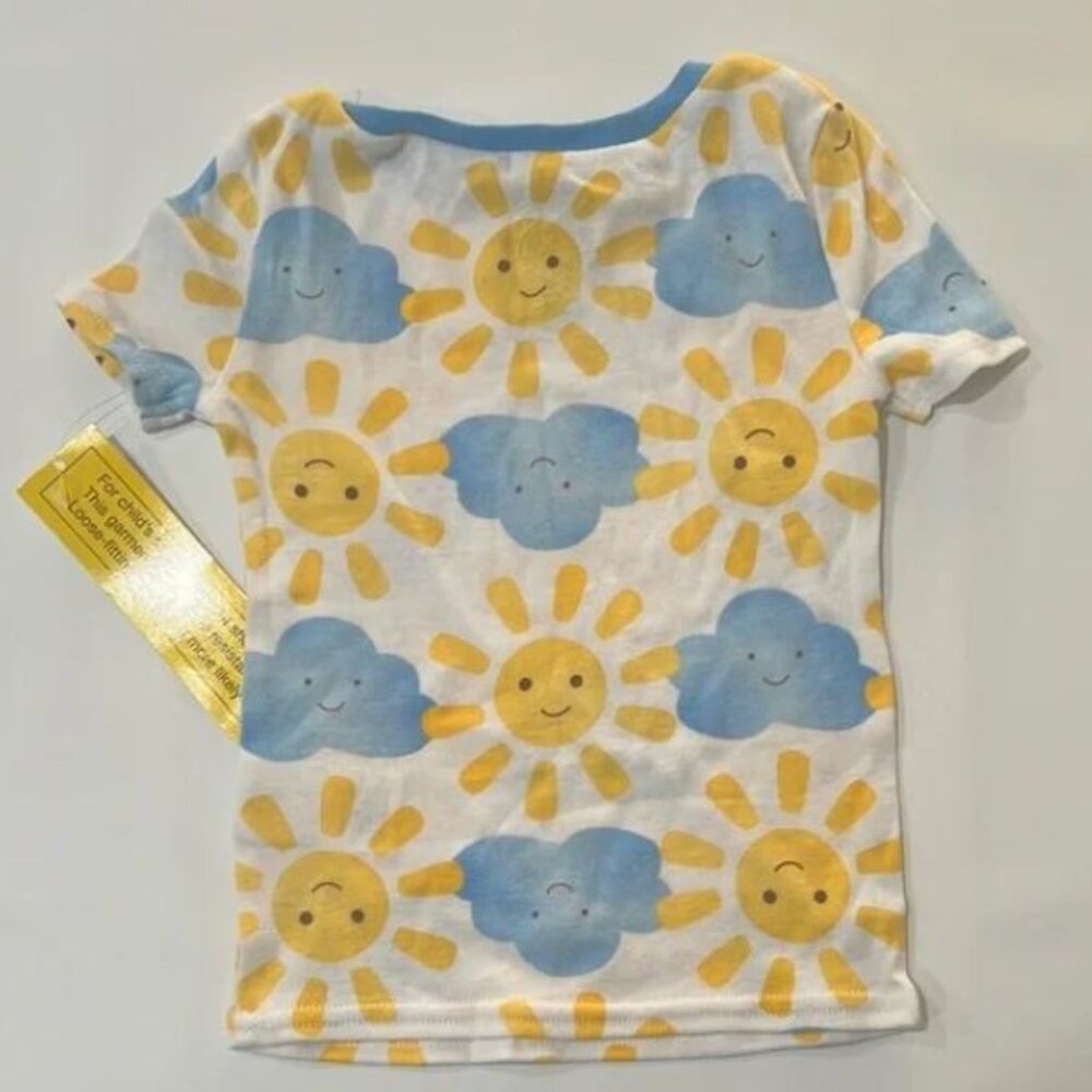 3/$15 Ms Rachel - Boys 3T Sunshine & Clouds Short Sleeve Pajama Shirt